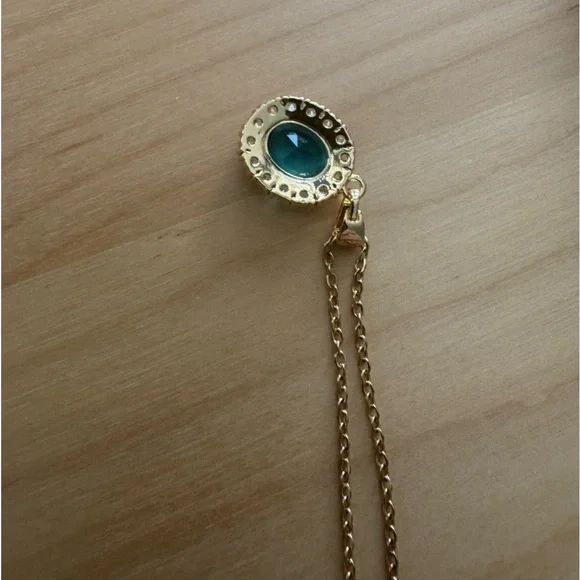 Ocean Blue Crystal Pendant Made with Authentic Swarovski Crystals - Picture 6 of 8